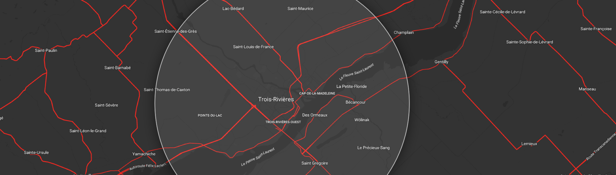 Territoire desservis: Trois-Rivières et les alentours